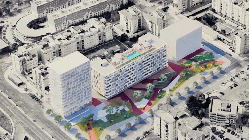 Ordenación de las antiguas cocheras de Portillo, en Málaga.