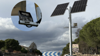 El radar de la M-505 en el kilómetro 12.