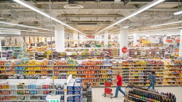 Imagen de archivo de un supermercado.
