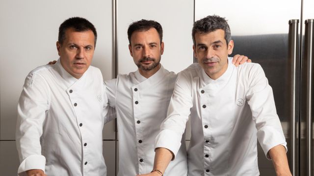 Oriol Castro, Eduard Xatruch y Mateu Casañas, al frente de Disfrutar.