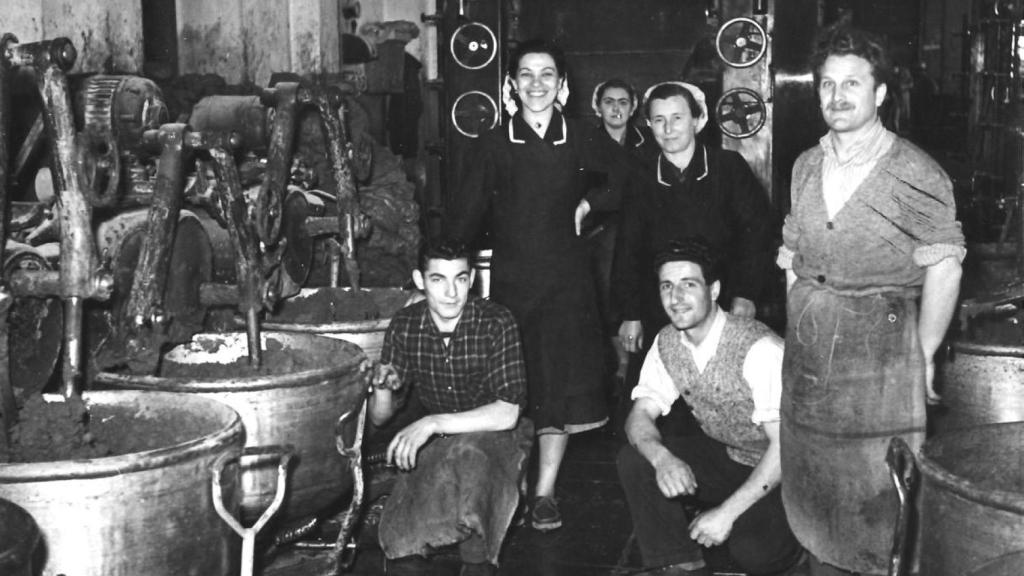 Algunos trabajadores de Michele Ferrero.