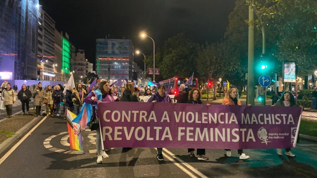 Concentración por el 25N en A Coruña en 2024