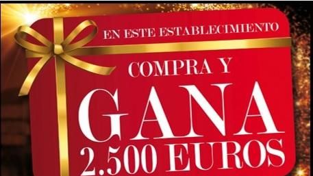 El cartel de la campaña 'Compra y Gana'.