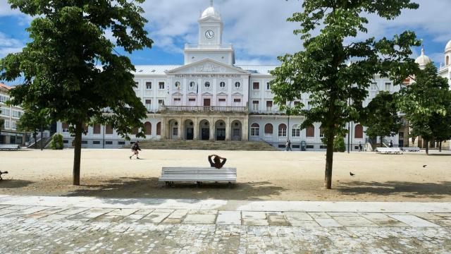 Praza de Armas, en Ferrol.
