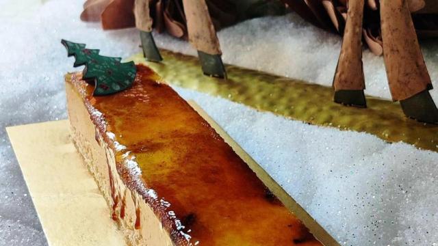 Tarta de turrón.