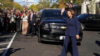 Kamala Harris el pasado 12 de noviembre en una de sus últimas imágenes en público.