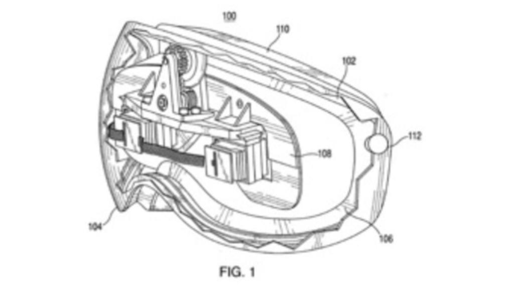 Figura de la patente de las Apple Vision Pro.
