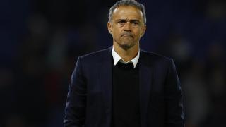 Luis Enrique con semblante serio tras la derrota ante el Atlético de Madrid.