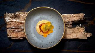 Uno de los platos del restaurante Casas Colgadas de Cuenca.