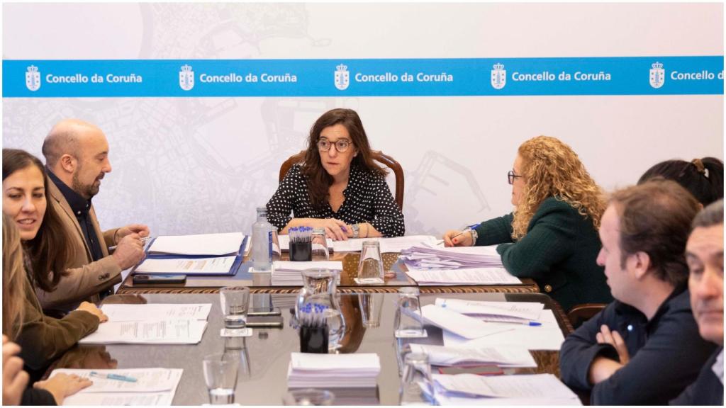 Imagen de archivo de una Xunta de Goberno Local del Concello de A Coruña