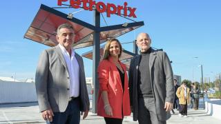 De izq a dch: Juan Carlos, Raquel y Manuel Santiago, socios fundadores de Petroprix