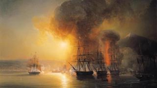 La batalla de San Juan de Ulúa.