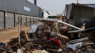 Polígono industrial de Alfafar destrozado por la DANA