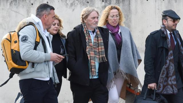 El narcotraficante gallego, José Ramón Prado Bugallo(3d), conocido como Sito Miñanco, a su llegada a la Audiencia Nacional.