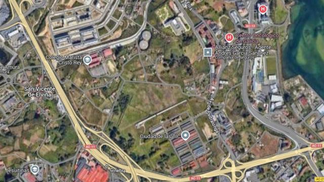 El ámbito de Monte Mero, entre el colegio Maristas y la Ciudad de las TIC.