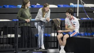 Pablo Urdangarin y Johanna Zott en uno de sus partidos.