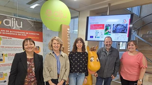 La presentación del proyecto de la Universidad de Alicante con Aiju.