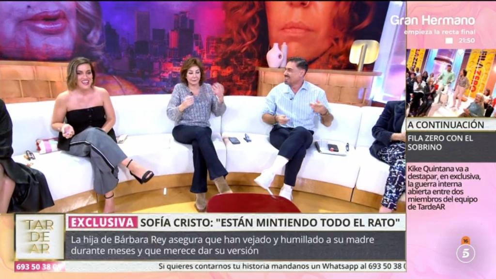 Ana Rosa vuelve al plató de 'TardeAR'