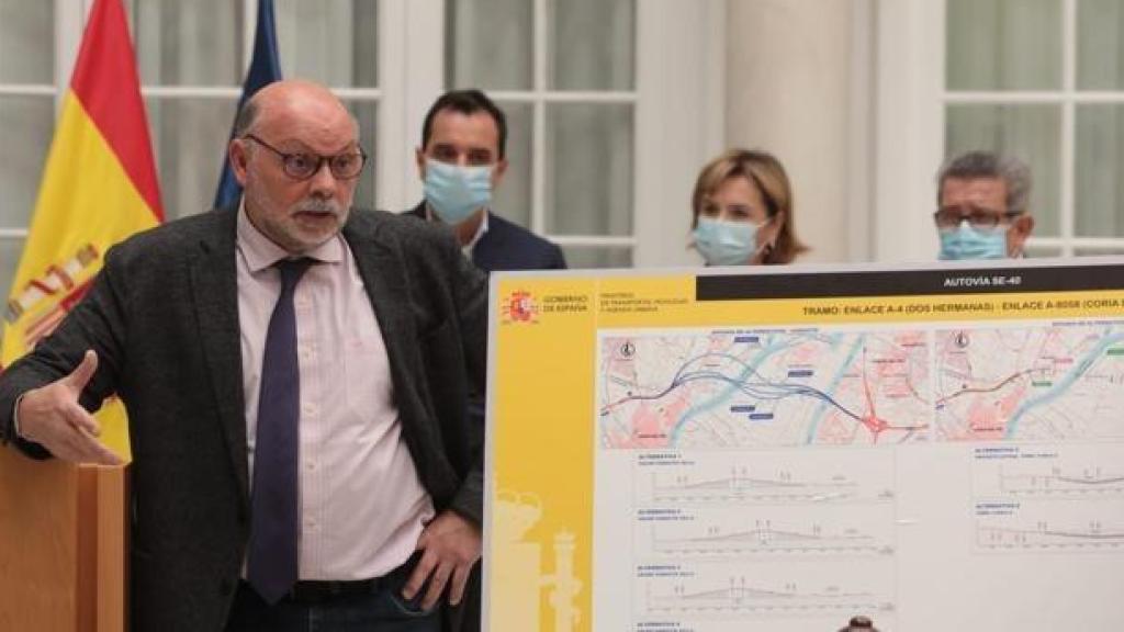 Javier Herrero Lizano, director general de Carreteras durante la etapa de Ábalos, en un acto oficial en Sevilla.