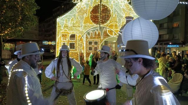 La Praza Roxa, uno de los puntos con más actividades esta Navidad.