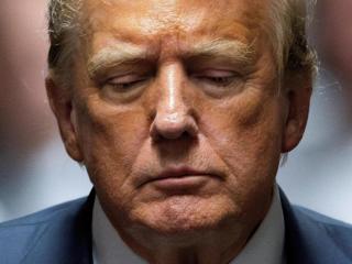 Donald Trump, en un retrato tomado de camino a los tribunales en mayo de este año.