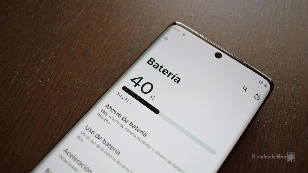 Carga de batería de un móvil