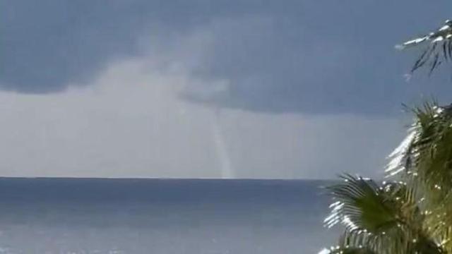 La manga marina que se vio en Benalmádena y Fuengirola en diciembre.