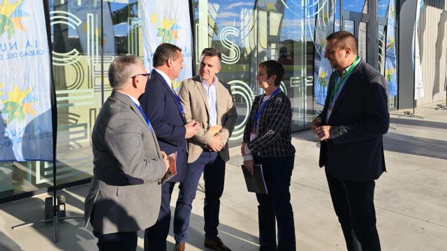 Marián y Bernabé Cano, en la jornada inaugural del congreso internacional este jueves.