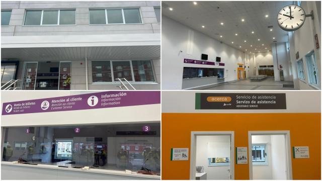 Así es la estación temporal de tren de A Coruña.