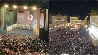 Encendido de luces Ferrero Rocher en Ribadavia, Ourense.