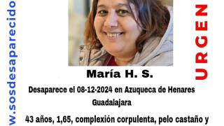 María M.H., desaparecida el pasado lunes en Azuqueca de Henares.