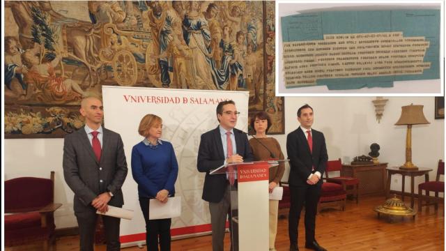 La Universidad de Salamanca presenta el telegrama de Einstein a Unamuno