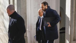 Víctor de Aldama este lunes a su salida del Tribunal Supremo.