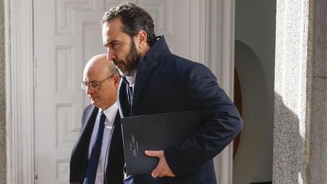 Víctor de Aldama este lunes a su salida del Tribunal Supremo.