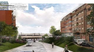 Uno de los lugares por donde se podrá cruzar la línea del AVE en Talavera de la Reina.