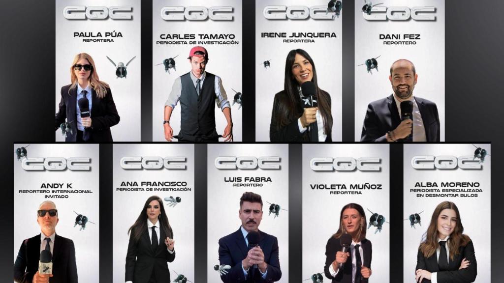El elenco de reporteros de 'Caiga quien caiga'