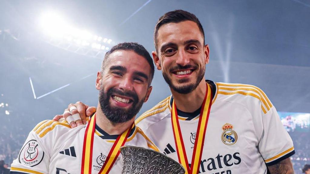 Joselu Mato y Dani Carvajal en una imagen de sus redes sociales