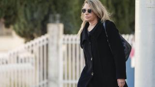 La asesora de Moncloa, Cristina Álvarez a su salida de los juzgados de Plaza Castilla.