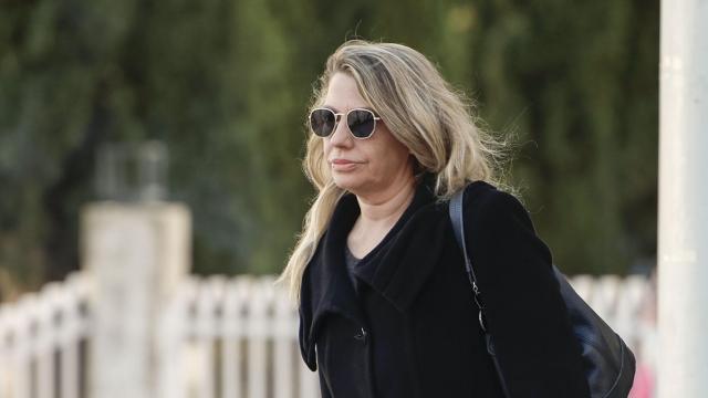 La asesora de Moncloa Cristina Álvarez, a su salida de los juzgados de Plaza Castilla.