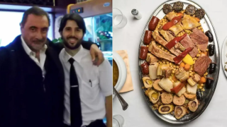 Carlos Herrera y el cocido de La Gran Tasca en Madrid.
