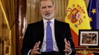 Felipe VI en su tradicional mensaje de Navidad.