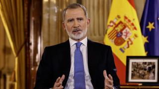 Felipe VI en su tradicional mensaje de Navidad.