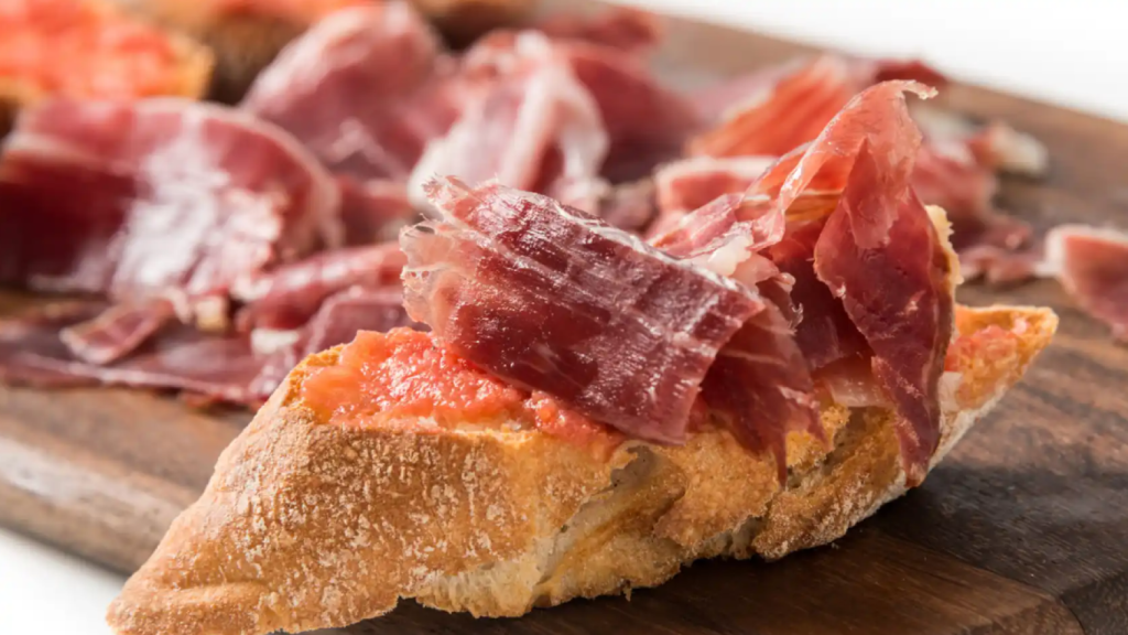 Tapa de jamón.