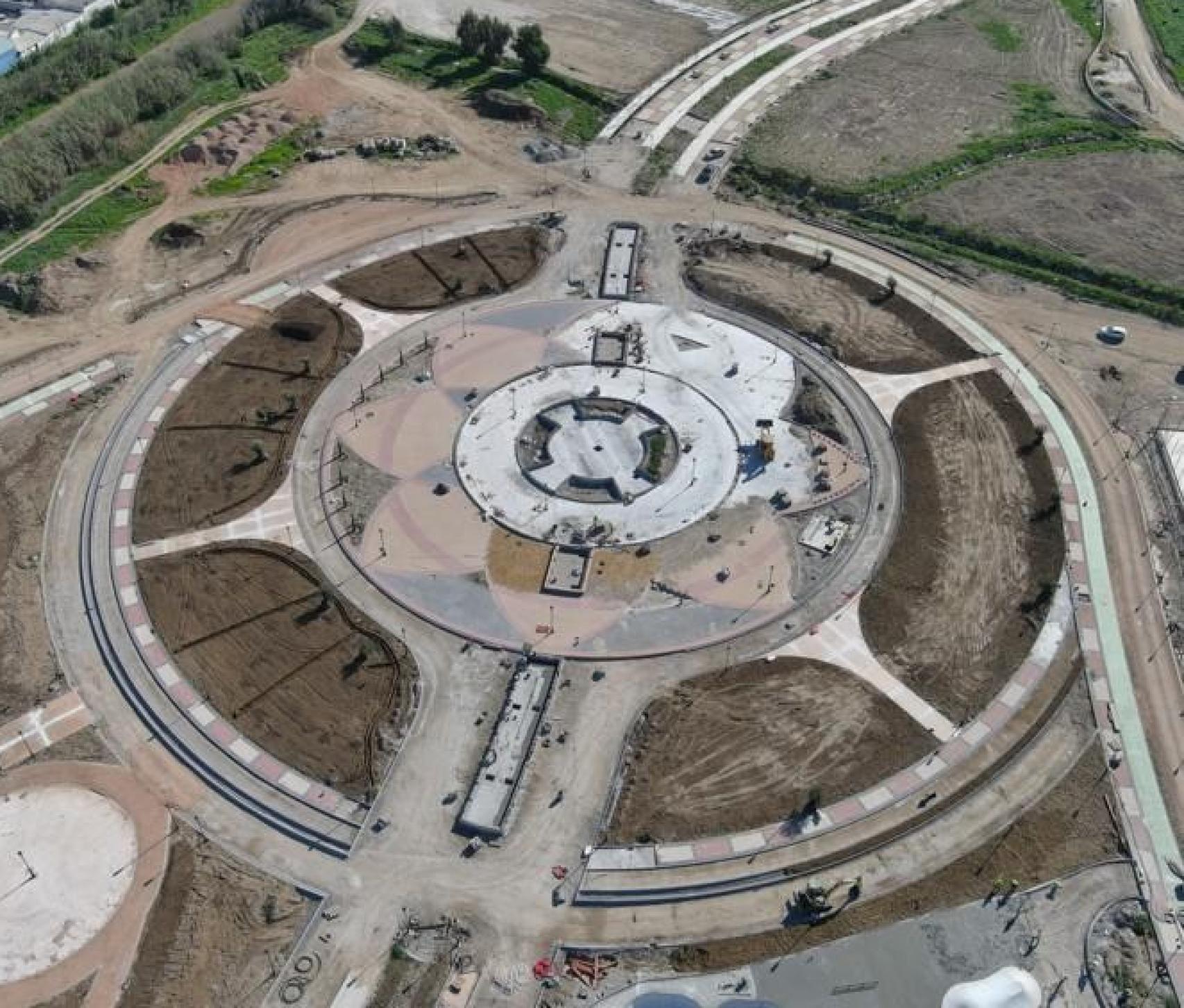 Imagen de las obras del gran parque de la Costa del Sol.