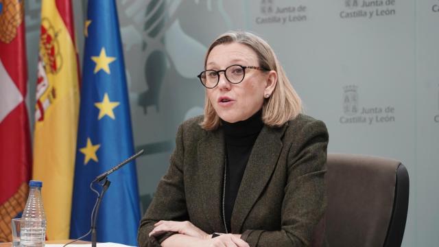 La vicepresidenta de la Junta y consejera de Familia e Igualdad de Oportunidades, Isabel Blanco, en rueda de prensa posterior al Consejo de Gobierno