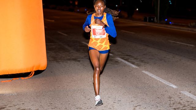 Ruth Chepngetich en la San Silvestre Vallecana celebrada en 2020.
