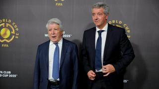 Enrique Cerezo y Gil Marín, durante el sorteo del Mundial de Clubes 2025.