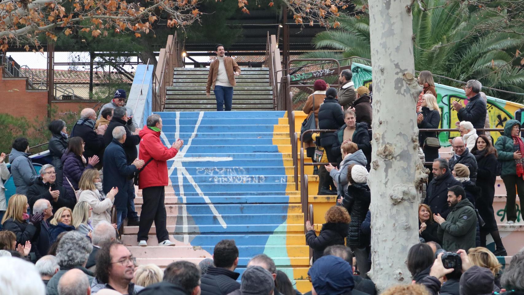 Militantes socialistas arropan a Villagrasa en su puesta de largo como candidato a liderar el PSOE de Aragón