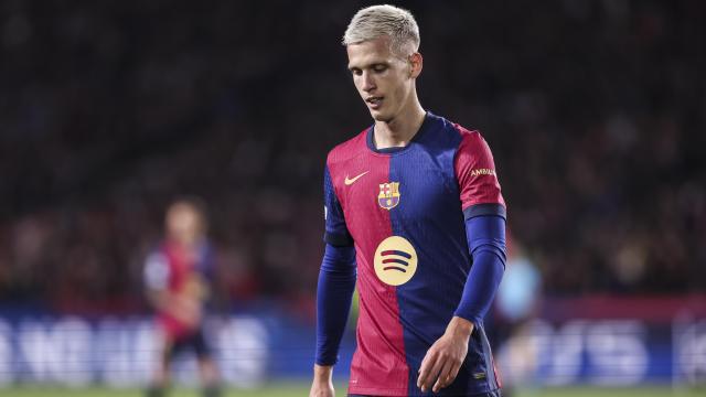 Dani Olmo, con el FC Barcelona