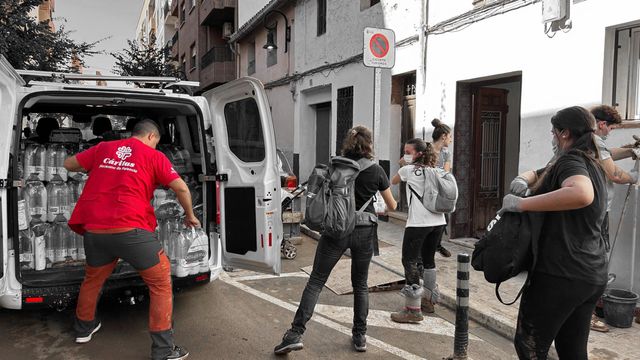 Ayuda de Cáritas a los afectados por la DANA